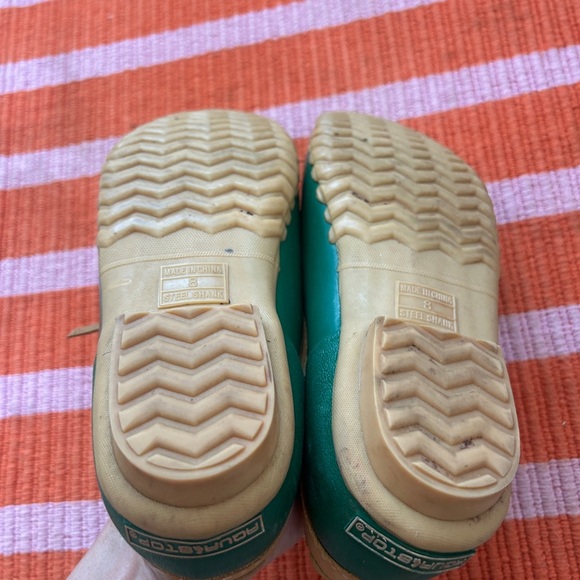 GUC Green and Tan size 8 duck shoes for rainy days, gardening. Classic - Picture 7 of 9
